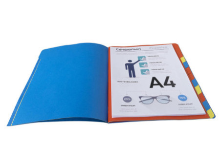 EXACOMPTA Trieur, A4, carton, 12 compartiments, rouge