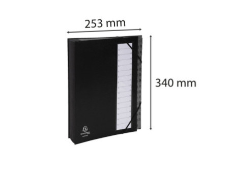 EXACOMPTA Trieur Ordonator, 1-32, A4, 32 compartiments, noir