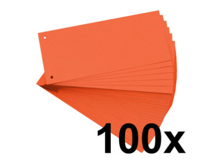 EXACOMPTA Fiches intercalaires, 105 x 240 mm, orange