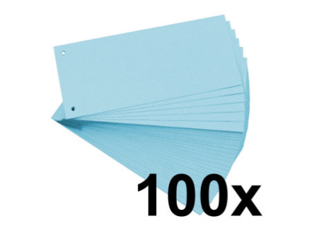 EXACOMPTA Fiches intercalaires, 105 x 240 mm, bleu