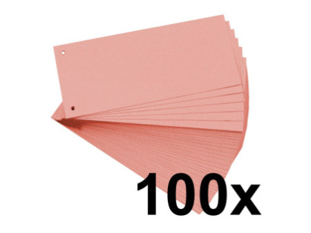 EXACOMPTA Fiches intercalaires, 105 x 240 mm, rose