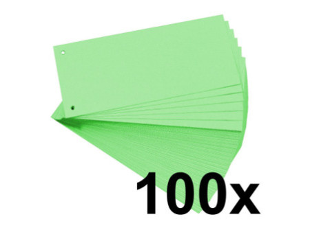 EXACOMPTA Fiches intercalaires, 105 x 240 mm, vert