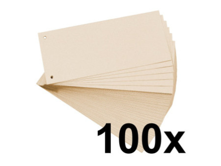 EXACOMPTA Fiches intercalaires, 105 x 240 mm, chamois