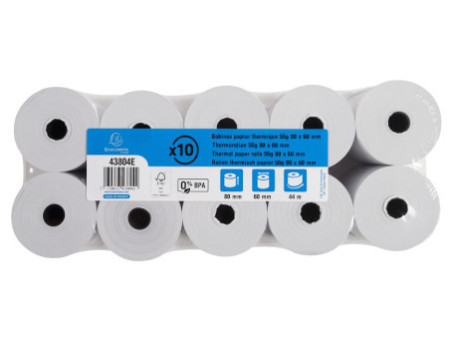 EXACOMPTA Bobine thermique pour caisses, 80 mm x 44 m