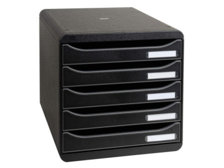 EXACOMPTA Module de classement BIG-BOX PLUS, 5 tiroirs, noir