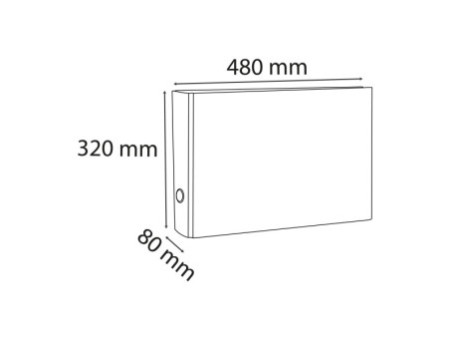 EXACOMPTA Classeur à levier marbré, A3 horizontal,80 mm,gris