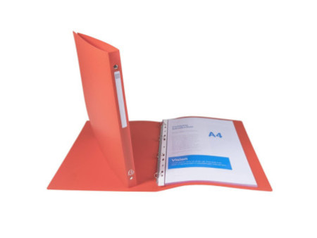 EXACOMPTA Classeur souple, PP, 4 anneaux, A4, rouge