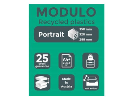 EXACOMPTA Module de classement MODULO A4, 5 tiroirs, bleu