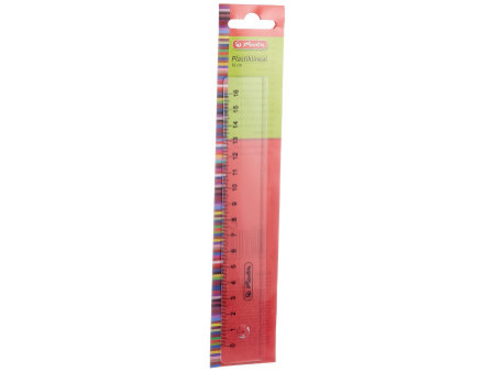 herlitz Règle en plastique, 160 mm de longueur, transparente