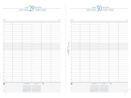 EXACOMPTA Agenda de bureau 'Journal 29/1', 2026, noir