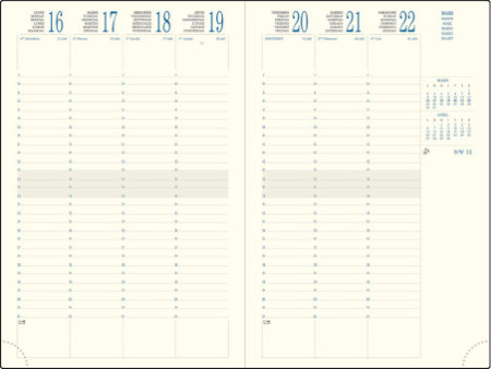 EXACOMPTA Agenda de bureau 'Eurotime 24', 2026, Barbara noir