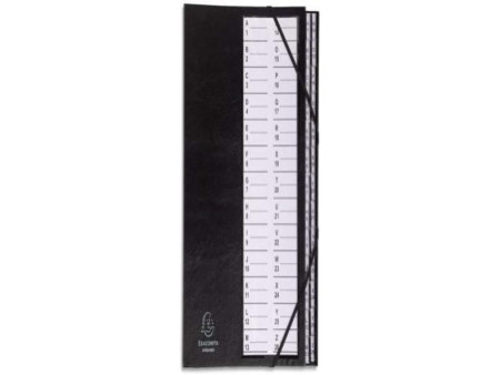 EXACOMPTA Trieur Ordonator, PP, 26 compartiments, noir