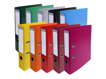 EXACOMPTA Classeur à levier PVC Premium, A4, 70 mm, jaune