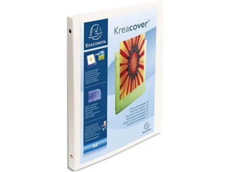 EXACOMPTA Classeur personnalisable Kreacover, PP, A4, blanc