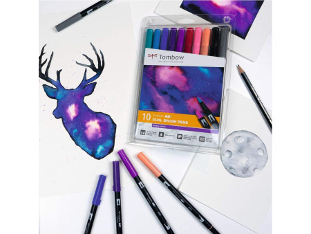 Tombow Feutre double pointe DUAL BRUSH PEN ABT, Galaxy
