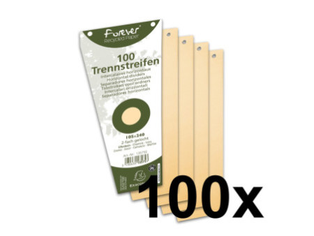 EXACOMPTA Fiches intercalaires trapézoïdales, carton,chamois