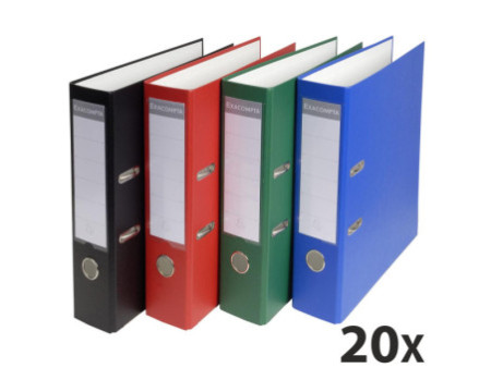 EXACOMPTA Classeur à levier PP Premium, A4, 80 mm, assorti
