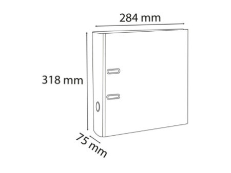 EXACOMPTA Classeur à levier PP Premium, A4, 80 mm, assorti