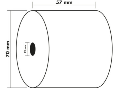 EXACOMPTA Bobine pour caisses, 57 mm x 40 m x 12 mm