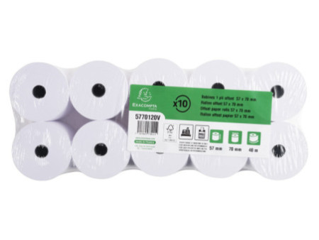 EXACOMPTA Bobine pour caisses, 57 mm x 40 m x 12 mm