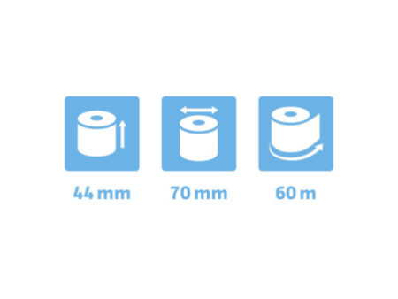 EXACOMPTA Bobines thermiques pour caisses, 44 mm x 60 m
