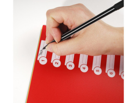 EXACOMPTA Intercalaires en plastique, uni, A4+, 12 touches