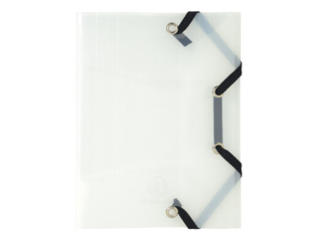 EXACOMPTA Chemise à élastique 3 rabats Crystal, 120 x 160 mm