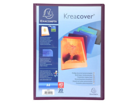 EXACOMPTA Protège-documents Kreacover, A4, PP, assorti