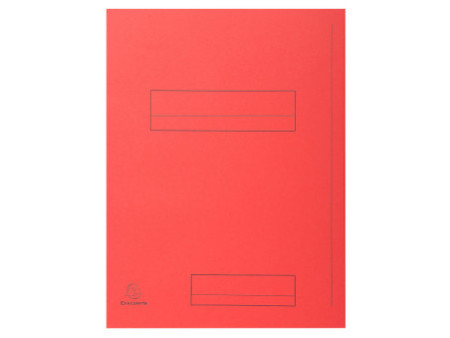 EXACOMPTA Chemise à rabats SUPER 250, A4, carton, rouge