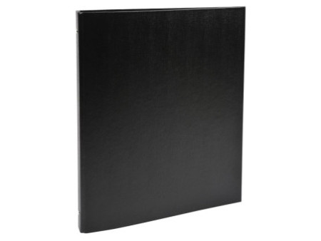 EXACOMPTA Classeur rembordé PP, A4, 4 anneaux, noir