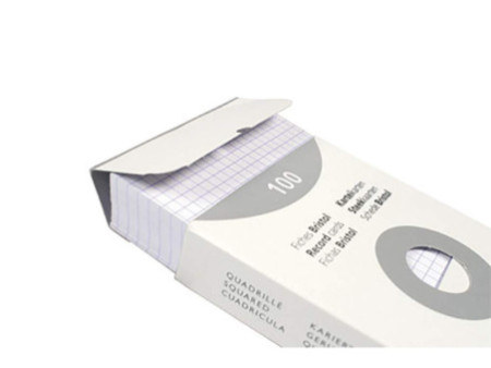 EXACOMPTA Fiches bristol, A5, quadrillé, blanc