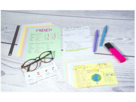 EXACOMPTA Fiches bristol, A7, uni, jaune