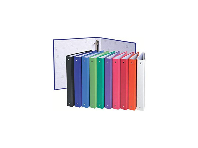 EXACOMPTA Classeur rembordé PP, A4, 4 anneaux, assorti