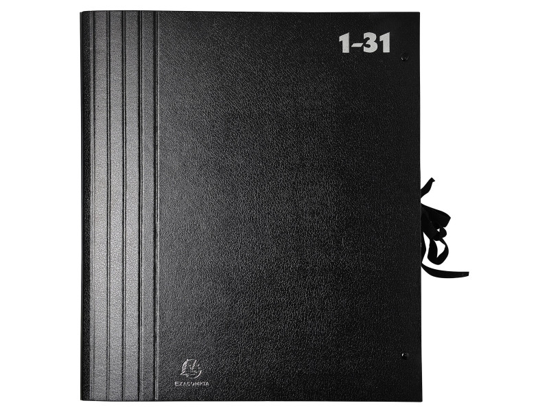 EXACOMPTA Trieur accordéon 1-31, pour format A4, noir