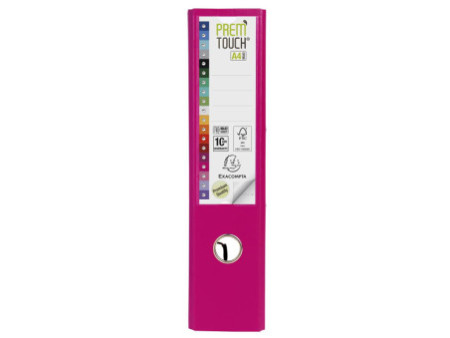 EXACOMPTA Classeur à levier PP Premium, A4, 80 mm, framboise
