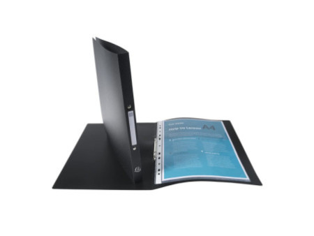 EXACOMPTA Classeur souple, PP, 2 anneaux, A4, noir