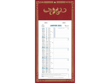 EXACOMPTA Calendrier mural, 130 x 230 mm, fond Skytos, 2026