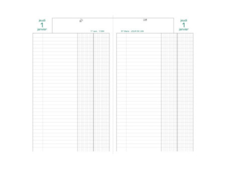 EXACOMPTA Agenda Banquier large, 1 volume, 2026, noir