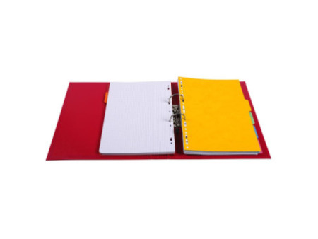 EXACOMPTA Classeur à levier PVC Premium, A4, 50 mm, rouge