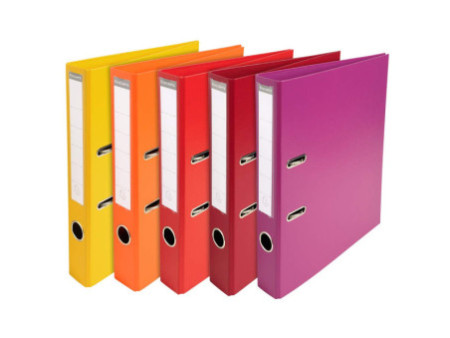 EXACOMPTA Classeur à levier PVC Premium, A4, 50 mm, rouge