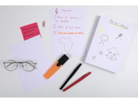EXACOMPTA Fiches bristol, A5, uni, blanc