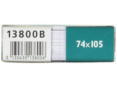 EXACOMPTA Fiches bristol, A7, ligné, blanc