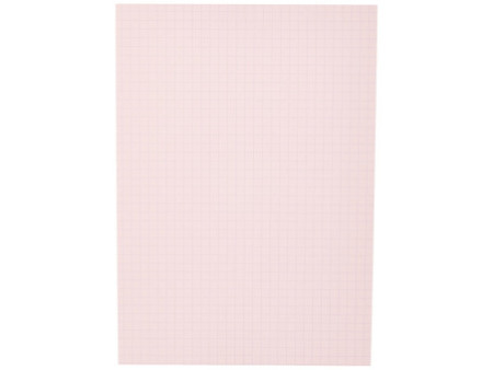 EXACOMPTA Fiches bristol, A5, quadrillé, rose