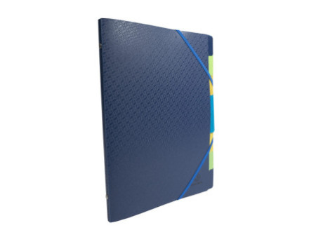 EXACOMPTA Trieur, A4, PP, 8 compartiments, bleu