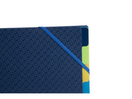 EXACOMPTA Trieur, A4, PP, 8 compartiments, bleu