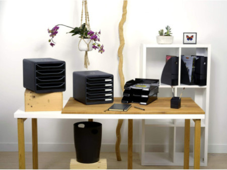 EXACOMPTA Module de classement BIG-BOX PLUS, 5 tiroirs, noir