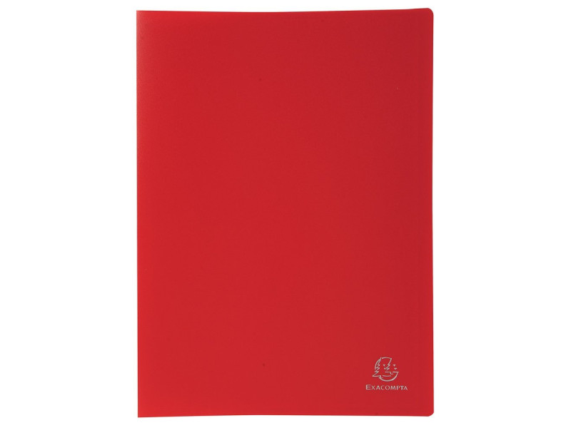 EXACOMPTA Protège-documents, A4, PP, 40 pochettes, rouge