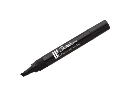 Sharpie Marqueur permanent W10, pointe biseautée, noir