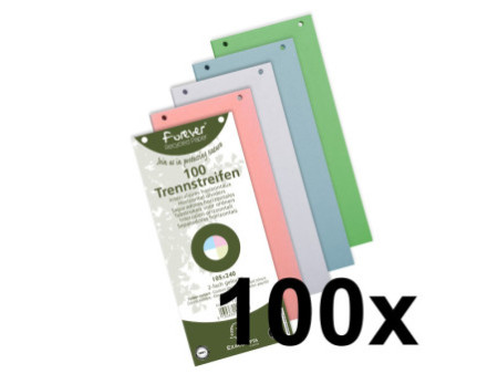 EXACOMPTA Fiches intercalaires, 105 x 240 mm, assorti