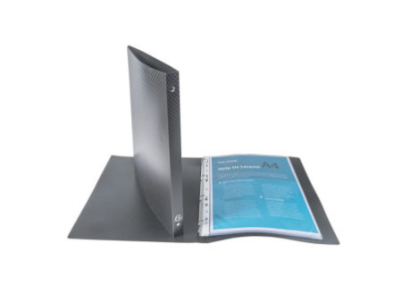 EXACOMPTA Classeur souple, PP, 4 anneaux, A4, noir